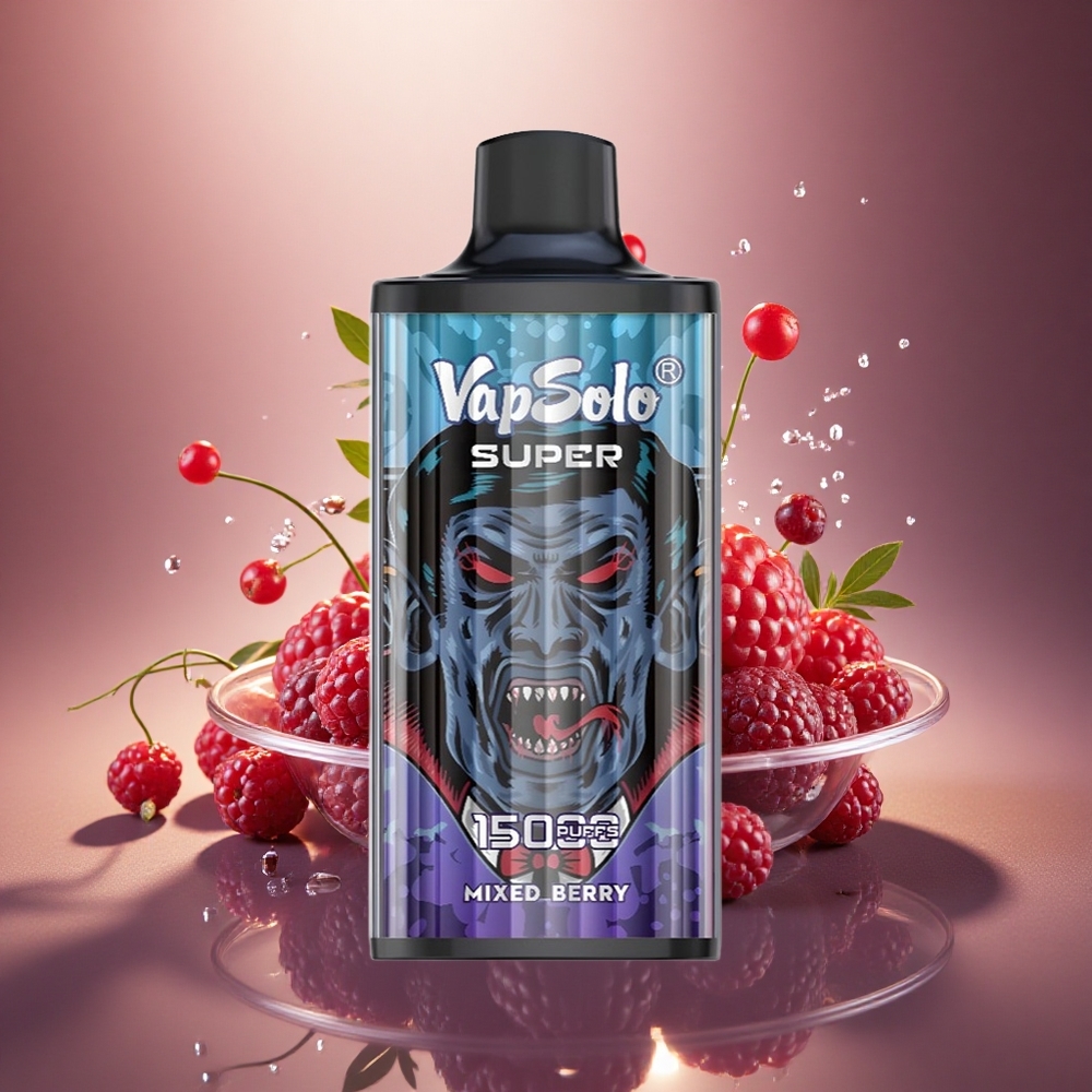 Vapsolo Super 15000 Puffs Mišrios Uogos Super 850mAh 40ml Type-C