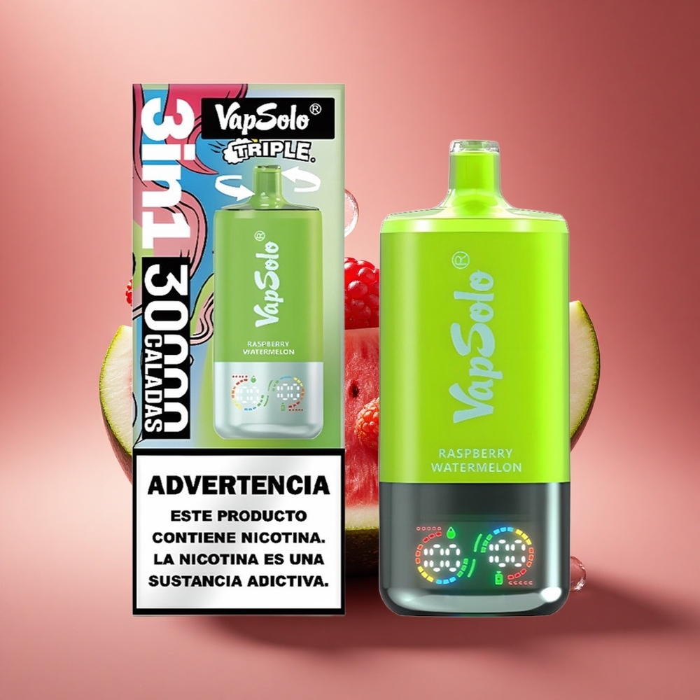 Vapsolo Triple 30000 Puffs Aviečių Arbūzas 40ml Type-C