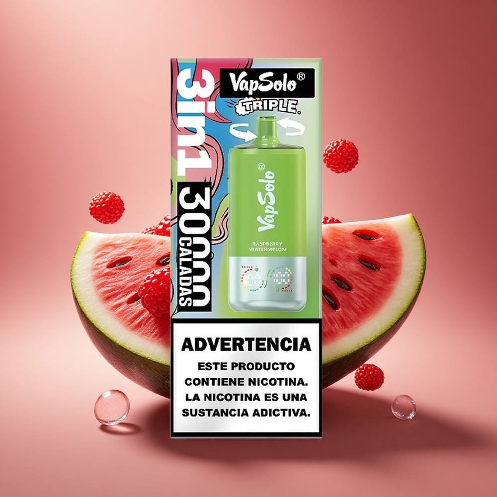 Vapsolo Triple 30000 Puffs Aviečių Arbūzas 40ml Type-C