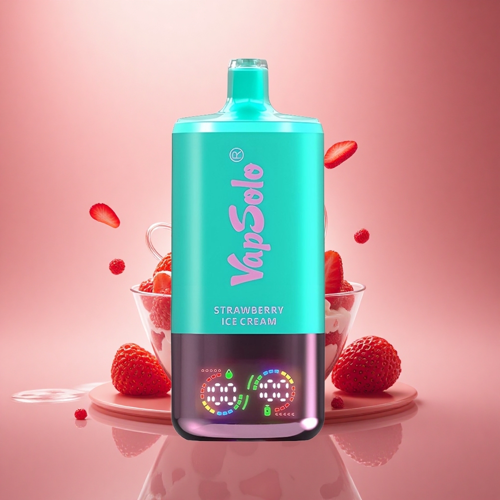 Vapsolo Triple 30000 Puffs Braškių Šaldytas Kremas 40ml Type-C