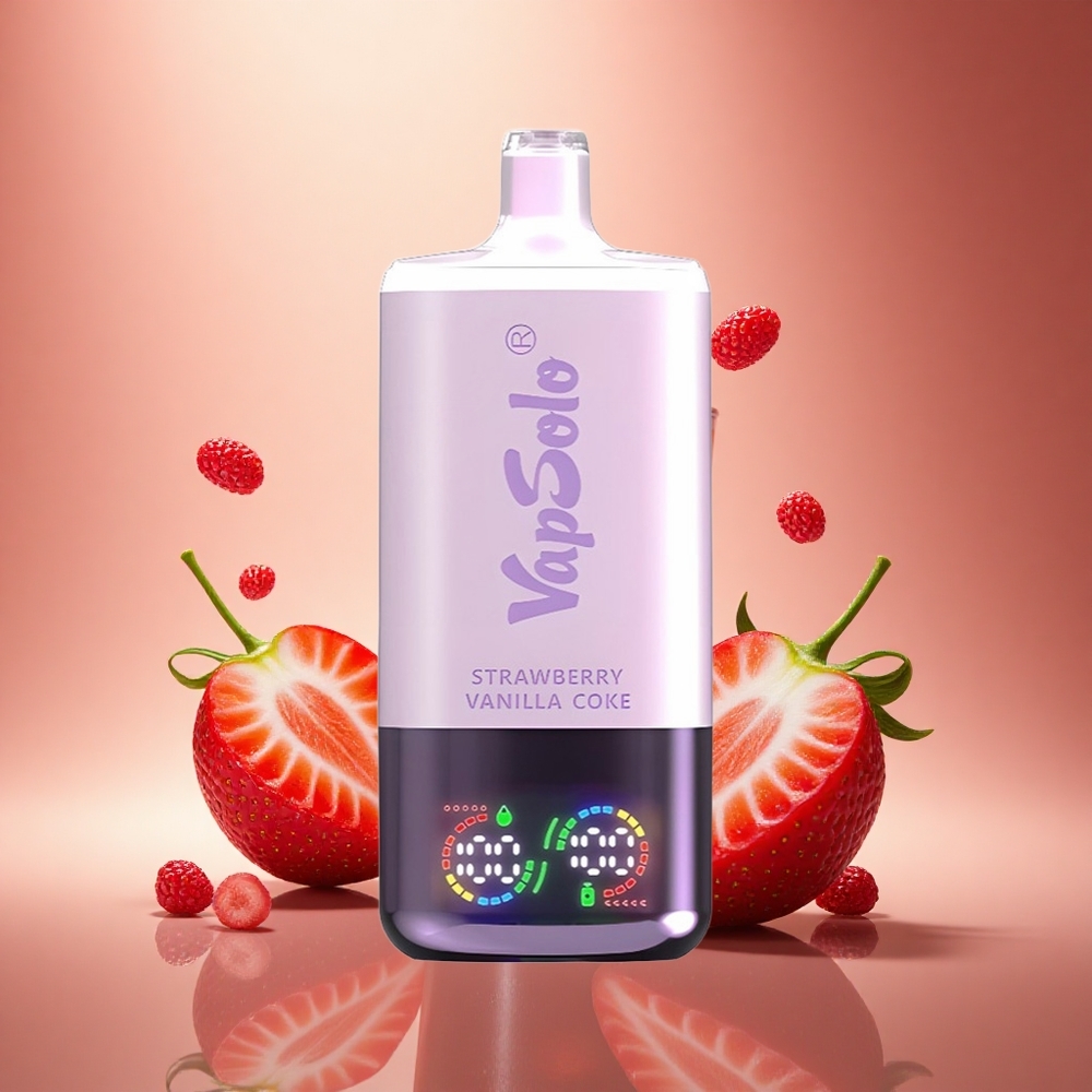 Vapsolo Triple 30000 Puffs Braškinių Vanilės Soda su 40 ml e-skysčio ir Type-C įkrovimu