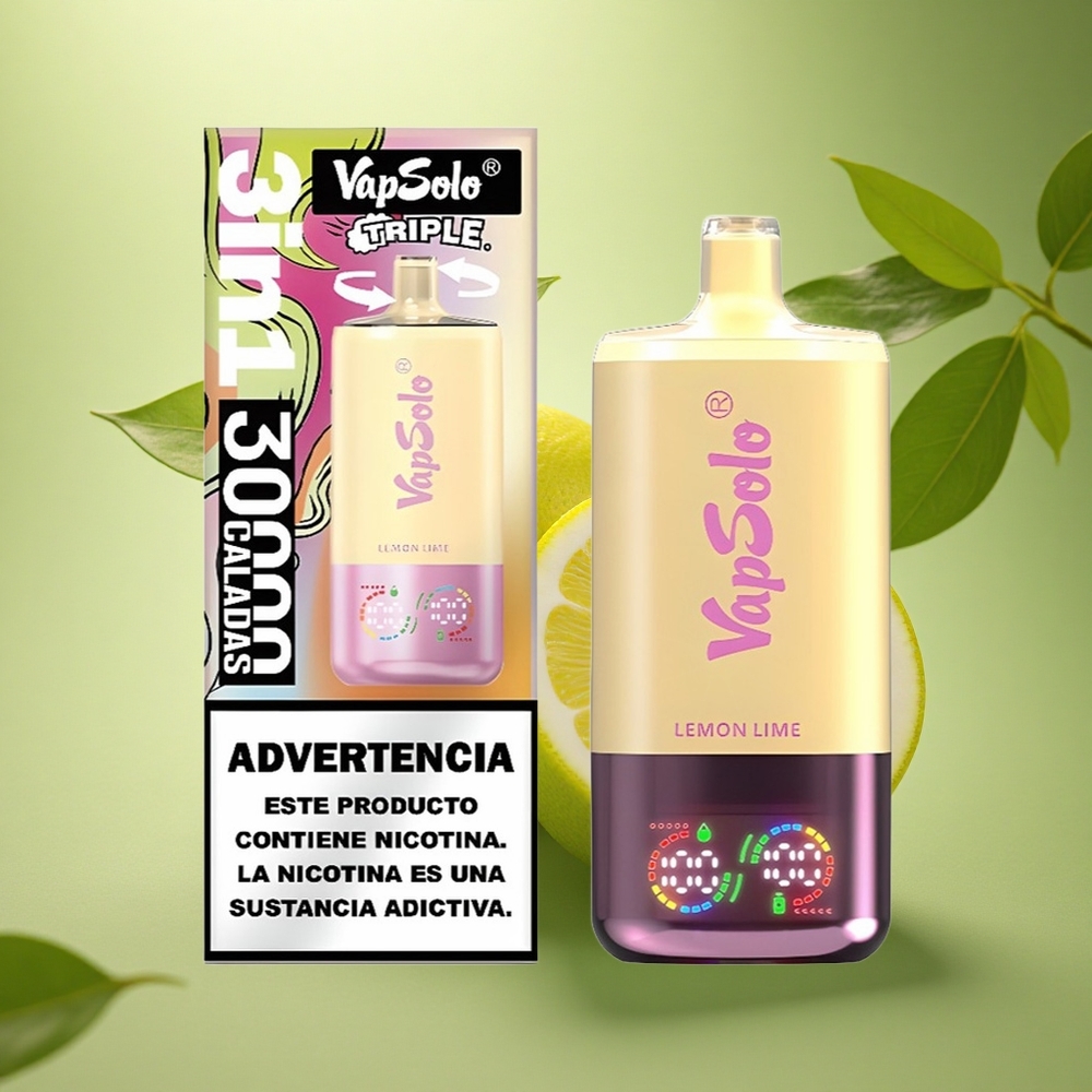 Vapsolo Triple 30000 Puffs Citrinų Laimės Trigubas 40ml Type-C