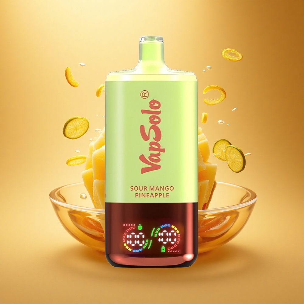Vapsolo Triple 30000 Puffs Rūgštus Mango Ananasas su 40ml E-Skysčio ir Type-C