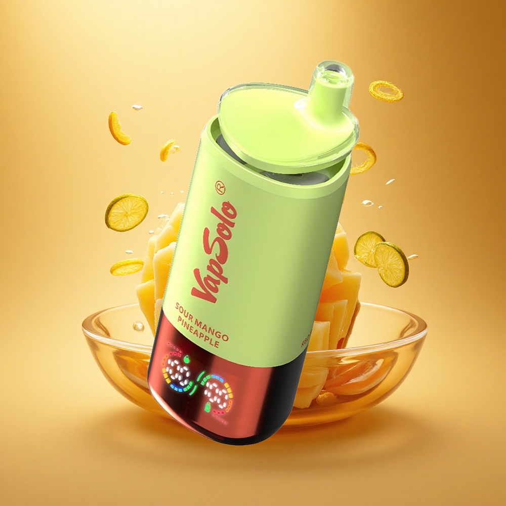 Vapsolo Triple 30000 Puffs Rūgštus Mango Ananasas su 40ml E-Skysčio ir Type-C