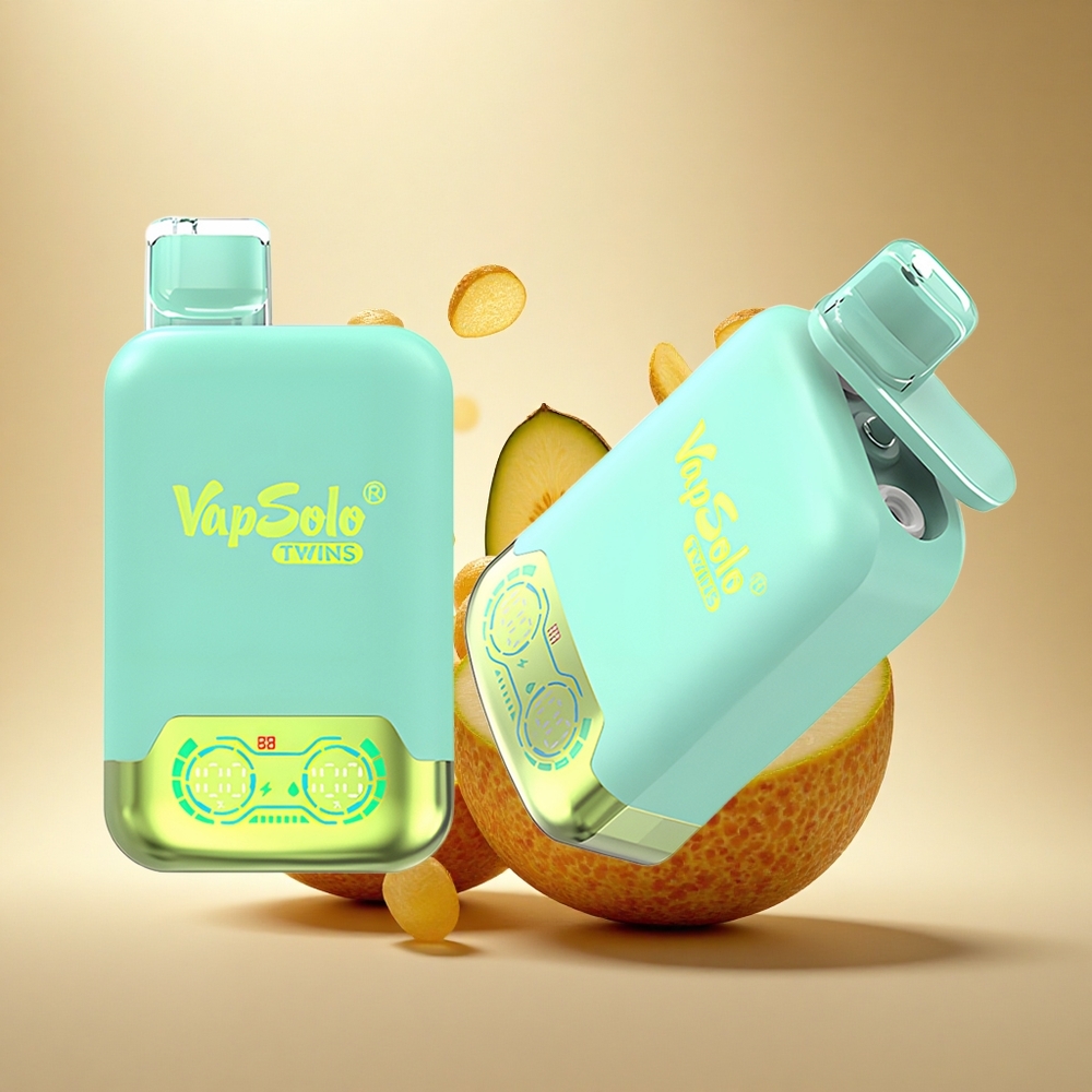 Vapsolo Twins 20000 Puffs Trigubasis Melionas & Ananasas Kokosas su 40 ml ir Type-C