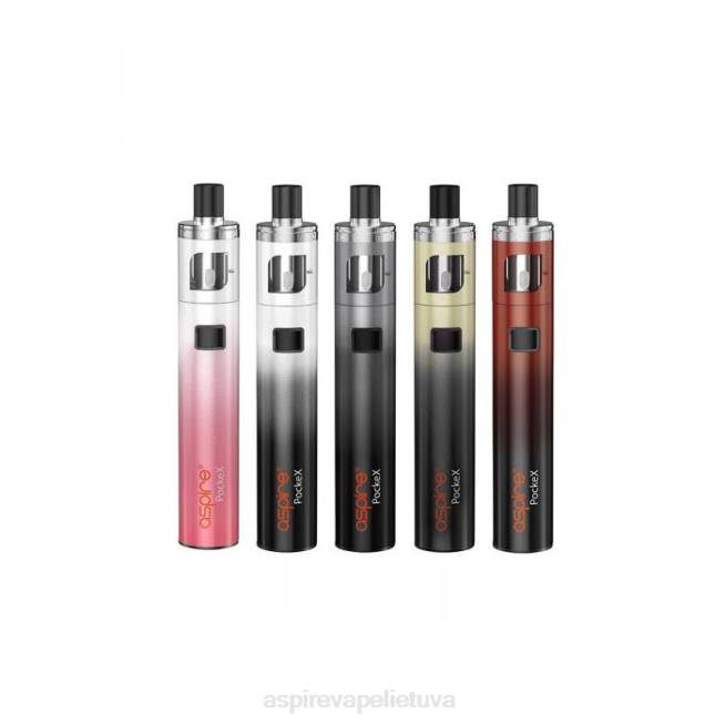 Aspire Pockex jubiliejinio leidimo rinkinys - Aspire Ecig Store 6RB0117 juodos ir baltos spalvos gradientas